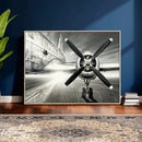Vintage Airplane Wall Art Canvas Print, Black and White by MyGreatCanvas | Canvas Wall Art Prints | Photo Prints & Wall Decor
