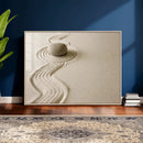 Zen Garden Stone Sand Canvas | Japanese Rock Garden Wall Art by MyGreatCanvas | Canvas Wall Art Prints | Photo Prints & Wall Decor