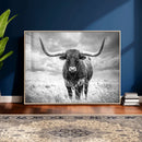 Texas Longhorn Canvas Wall Art Western Bull Desert Moody by MyGreatCanvas | Canvas Wall Art Prints | Photo Prints & Wall Decor