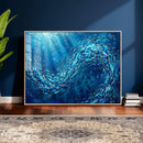 School of Fish Canvas Print | Blue Ocean Underwater Wall Art by MyGreatCanvas | Canvas Wall Art Prints | Photo Prints & Wall Decor