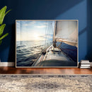 Sailboat Wall Art Canvas Print, Ocean Sunset Sailing Framed by MyGreatCanvas | Canvas Wall Art Prints | Photo Prints & Wall Decor