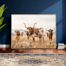 Texas Longhorn Canvas Wall Art, Rustic Farm Animal Photography Print, Farmhouse Country Decor, Western Ranch Art by MyGreatCanvas | Canvas Wall Art Prints | Photo Prints & Wall Decor