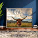 Texas Longhorn Canvas Wall Art – Majestic Triptych Animal by MyGreatCanvas | Canvas Wall Art Prints | Photo Prints & Wall Decor