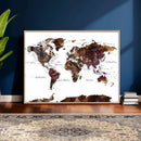 World Map Canvas Print – Detailed Map of the World Wall Art by MyGreatCanvas | Canvas Wall Art Prints | Photo Prints & Wall Decor