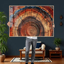 Abstract Tree Ring Art, Colorful Tree Ring Wall Decor, by MyGreatCanvas | Canvas Wall Art Prints | Photo Prints & Wall Decor
