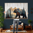 Rustic Bear Wall Art - Grizzly 399 Bear Wall Art - Mountain