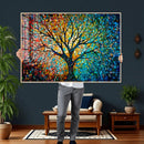 Yggdrasil Tree of Life Wall Art Print | Mosaic Style 3-Panel