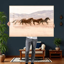 Wild Horse Wall Art Canvas Print – Framed Rustic Western Art by MyGreatCanvas | Canvas Wall Art Prints | Photo Prints & Wall Decor