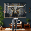 Rustic Bull Wall Art Canvas Print, Longhorn Wall Decor for by MyGreatCanvas | Canvas Wall Art Prints | Photo Prints & Wall Decor