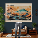 Yayoi Kusama Inspired Japanese Landscape Wall Art Canvas by MyGreatCanvas | Canvas Wall Art Prints | Photo Prints & Wall Decor