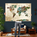 World Map Canvas Print – Framed Detailed Map of the World by MyGreatCanvas | Canvas Wall Art Prints | Photo Prints & Wall Decor