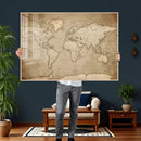 Colorful Watercolor World Map Canvas Wall Art – Framed by MyGreatCanvas | Canvas Wall Art Prints | Photo Prints & Wall Decor