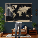 World Map Wall Art Print – Detailed Map of the World Wall by MyGreatCanvas | Canvas Wall Art Prints | Photo Prints & Wall Decor