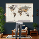 World Map Wall Art Print by MyGreatCanvas | Canvas Wall Art Prints | Photo Prints & Wall Decor