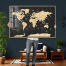 World Map Canvas Print – Detailed Map of the World Wall Art by MyGreatCanvas | Canvas Wall Art Prints | Photo Prints & Wall Decor