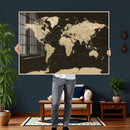 World Map Canvas Print – Framed World Map Wall Art for