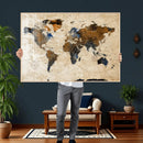 World Map Canvas Print – Framed Travel Map Wall Art for by MyGreatCanvas | Canvas Wall Art Prints | Photo Prints & Wall Decor