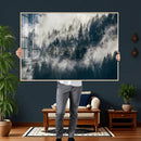 Foggy Mountain Forest Canvas Print, Misty Pine Trees Nature by MyGreatCanvas | Canvas Wall Art Prints | Photo Prints & Wall Decor