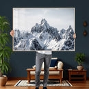 Snowy Mountain Range Canvas Print, Alpine Peaks Landscape by MyGreatCanvas | Canvas Wall Art Prints | Photo Prints & Wall Decor