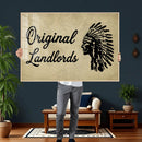 Original Landlords Wall Art Canvas Print, Native American by MyGreatCanvas | Canvas Wall Art Prints | Photo Prints & Wall Decor