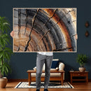 Abstract Tree Ring Wall Art Print – Natural Rustic Wood by MyGreatCanvas | Canvas Wall Art Prints | Photo Prints & Wall Decor