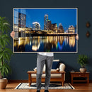Austin Skyline Wall Art Canvas Print, Austin Downtown Night by MyGreatCanvas | Canvas Wall Art Prints | Photo Prints & Wall Decor