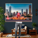 Chicago Wall Art Canvas Print - Chicago City Downtown Night by MyGreatCanvas | Canvas Wall Art Prints | Photo Prints & Wall Decor