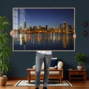 Chicago Wall Art Canvas Print - Chicago City Downtown Night by MyGreatCanvas | Canvas Wall Art Prints | Photo Prints & Wall Decor