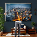 Chicago Wall Art Canvas Print - Chicago City Downtown Night by MyGreatCanvas | Canvas Wall Art Prints | Photo Prints & Wall Decor
