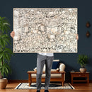 Abstract Bison Wall Art Canvas Print - Abstract Longhorn by MyGreatCanvas | Canvas Wall Art Prints | Photo Prints & Wall Decor