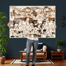 Large Longhorn Wall Art Canvas Print - Abstract Cow Animal by MyGreatCanvas | Canvas Wall Art Prints | Photo Prints & Wall Decor