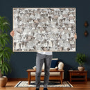 Abstract Texas Cow Wall Art Canvas Print - Farm Longhorn by MyGreatCanvas | Canvas Wall Art Prints | Photo Prints & Wall Decor