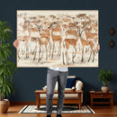 Gazelle Wall Art Canvas Print - Abstract Antelope Wall Art by MyGreatCanvas | Canvas Wall Art Prints | Photo Prints & Wall Decor