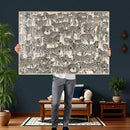 Abstract Zebra Wall Art Canvas Print for Farmhouse Decor by MyGreatCanvas | Canvas Wall Art Prints | Photo Prints & Wall Decor