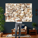 Farmhouse Bighorn Sheep Wall Art Canvas Print - Abstract by MyGreatCanvas | Canvas Wall Art Prints | Photo Prints & Wall Decor