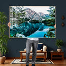 Alpine Mountain Lake Wall Art Canvas Print – Turquoise by MyGreatCanvas | Canvas Wall Art Prints | Photo Prints & Wall Decor
