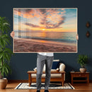 Sunset Beach Wall Art Canvas Print – Soft Coastal by MyGreatCanvas | Canvas Wall Art Prints | Photo Prints & Wall Decor