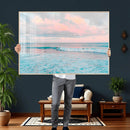 Ocean Wave Wall Art Canvas Print, Pastel Surf Seascape by MyGreatCanvas | Canvas Wall Art Prints | Photo Prints & Wall Decor