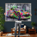 Graffiti Sports Car Street Art Wall Art Canvas Print, by MyGreatCanvas | Canvas Wall Art Prints | Photo Prints & Wall Decor