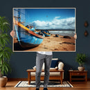 Fishing Boats Wall Art Canvas Print, Coastal Boat Beach by MyGreatCanvas | Canvas Wall Art Prints | Photo Prints & Wall Decor