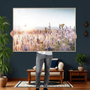 Lavender Field Wall Art Canvas Print, Butterfly Floral by MyGreatCanvas | Canvas Wall Art Prints | Photo Prints & Wall Decor