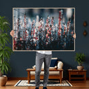 Winter Heather Wall Art Canvas Print, Frosted Floral Nature by MyGreatCanvas | Canvas Wall Art Prints | Photo Prints & Wall Decor
