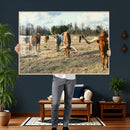 Texas Longhorn Wall Art Canvas Print, Western Ranch Cattle by MyGreatCanvas | Canvas Wall Art Prints | Photo Prints & Wall Decor