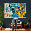 Basquiat Style Bird Bull Graffiti Wall Art Canvas Print, by MyGreatCanvas | Canvas Wall Art Prints | Photo Prints & Wall Decor