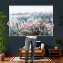 Frosted Fern Wall Art Canvas Print, Soft Winter Botanical by MyGreatCanvas | Canvas Wall Art Prints | Photo Prints & Wall Decor