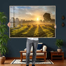 Sheep Wall Art Canvas Print – Rural Farm Animal Artwork by MyGreatCanvas | Canvas Wall Art Prints | Photo Prints & Wall Decor