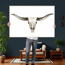 Longhorn Skull Wall Art Canvas Print – Rustic Western by MyGreatCanvas | Canvas Wall Art Prints | Photo Prints & Wall Decor