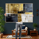 Gold Navy Abstract Wall Art Canvas Print, Modern Luxury by MyGreatCanvas | Canvas Wall Art Prints | Photo Prints & Wall Decor