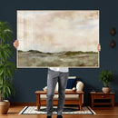 Muted Watercolor Hill Landscape Print — Beige Taupe Cloudy by MyGreatCanvas | Canvas Wall Art Prints | Photo Prints & Wall Decor