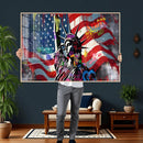 USA Statue of Liberty Graffiti Street Art Wall Art Canvas by MyGreatCanvas | Canvas Wall Art Prints | Photo Prints & Wall Decor